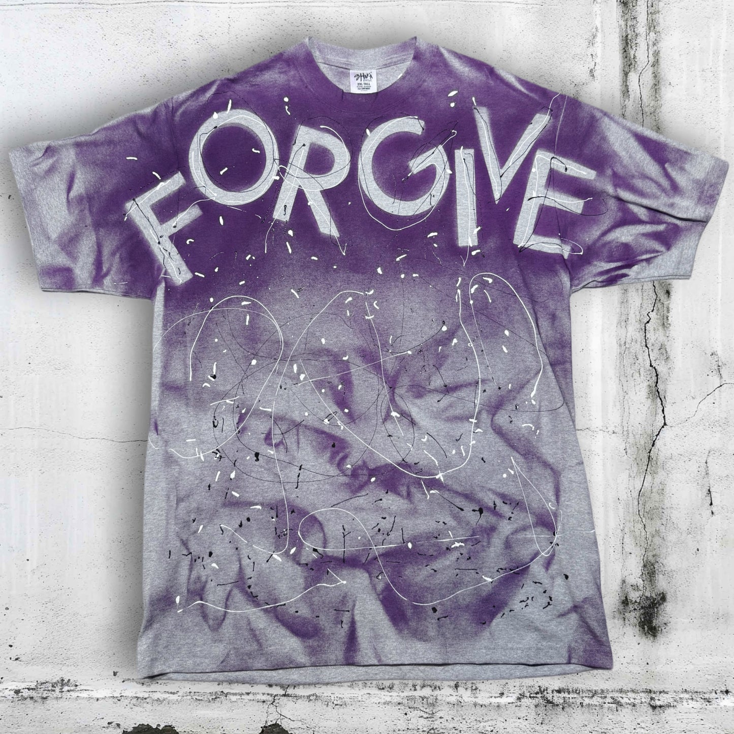 PURPLE RAIN OVERSIZE TEE